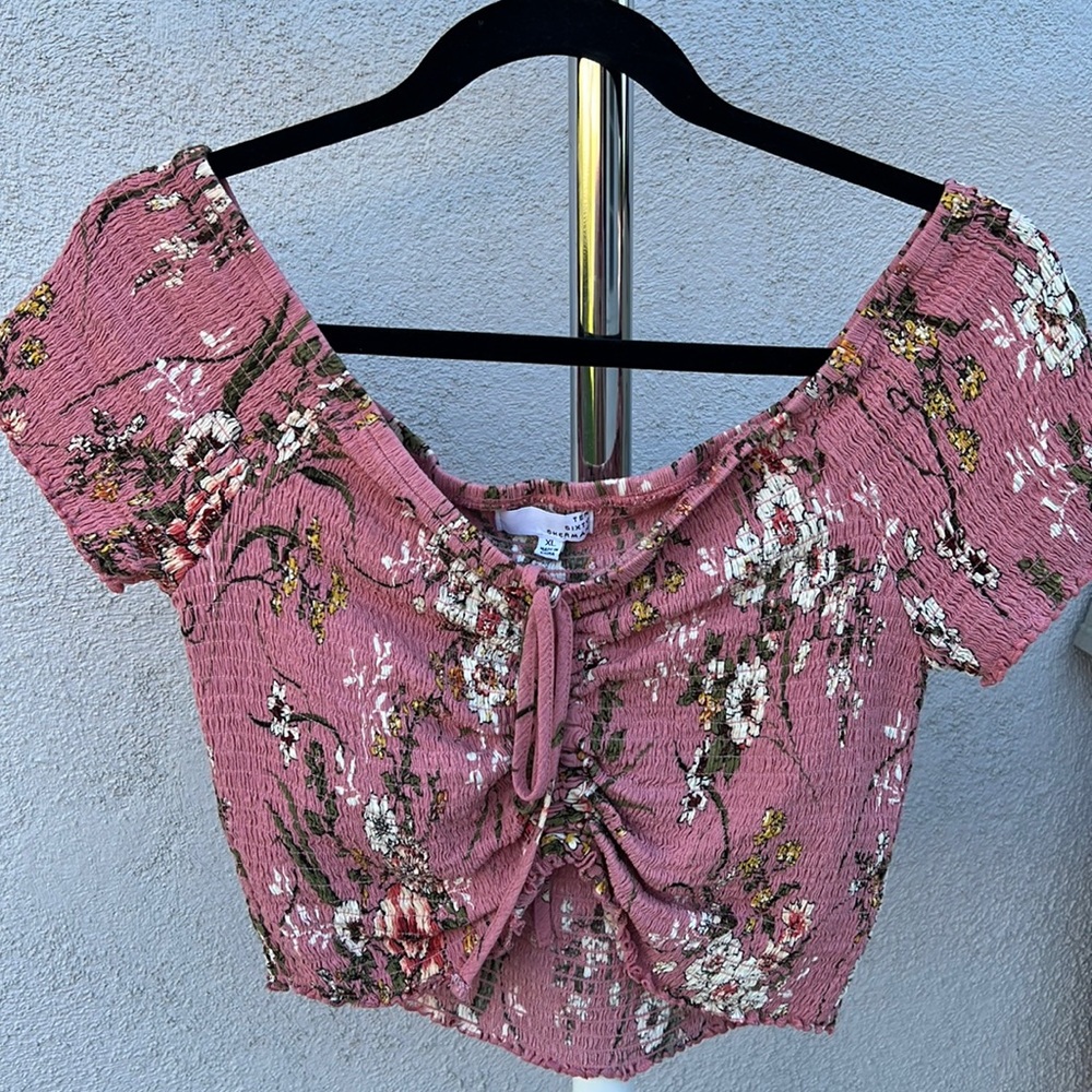 Floral crop top